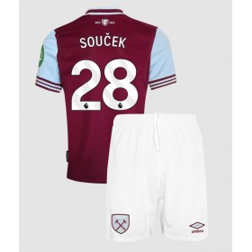 West Ham United Tomas Soucek #28 Heimtrikot 2024-25 Kurzarm (+ kurze hosen)